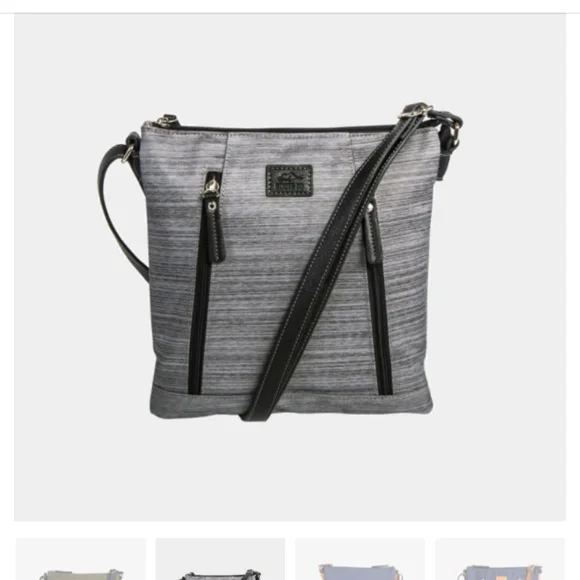 Roots Bags Roots 73 Double Crossbody Shoulder Bag In Black